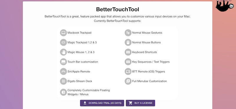 BetterTouchToolのカスタムショートカット活用法
