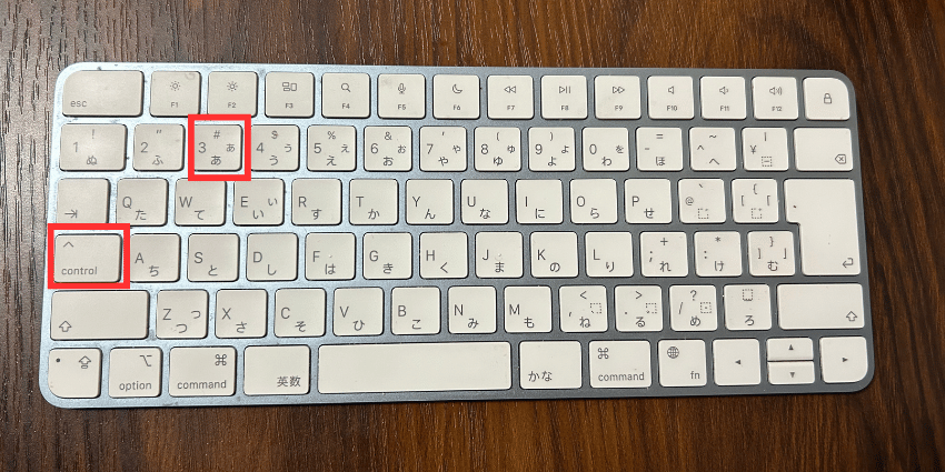 Control + 3 など予期せぬ動作の無効化