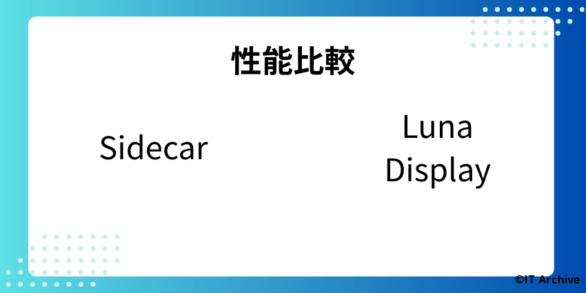 Luna DisplayとSidecarの性能比較