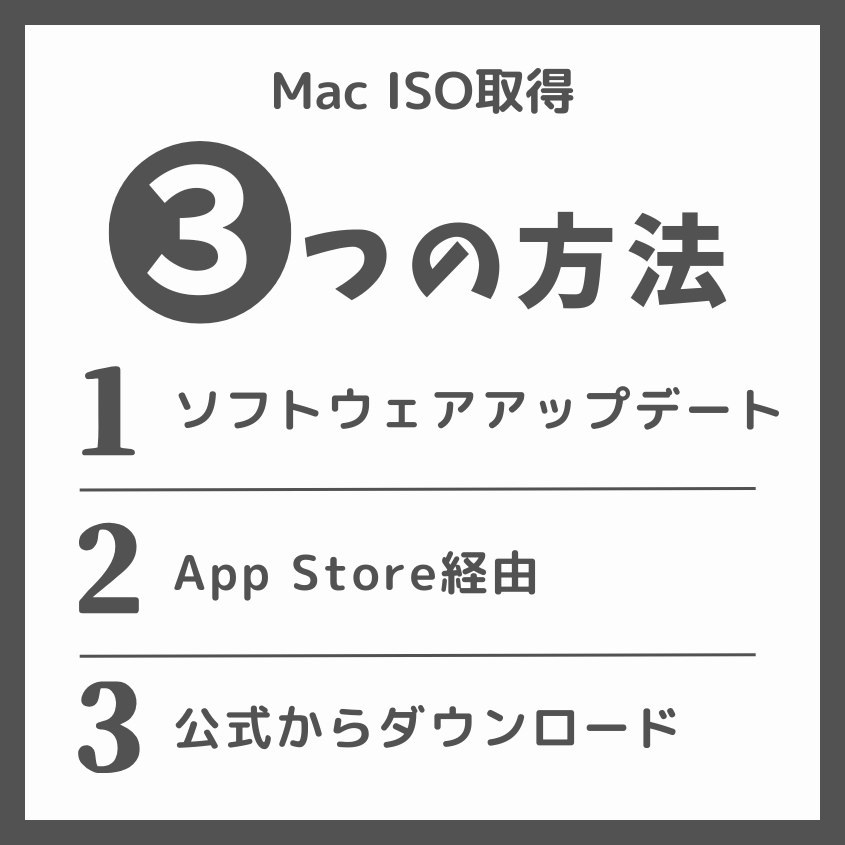 macOSの無料ダウンロード方法