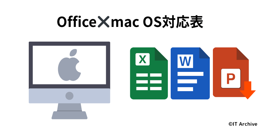 Microsoft Officeとmac OS対応表